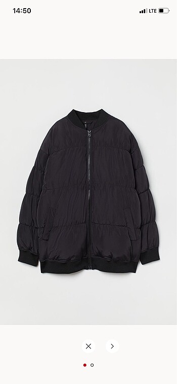 H&M oversize pilot ceket