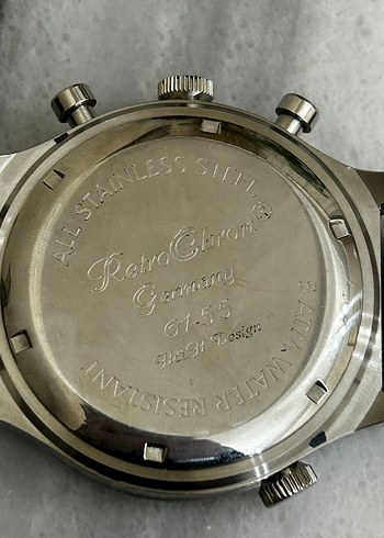 Retro Cron Germany Pilot Saat - Görsel 5