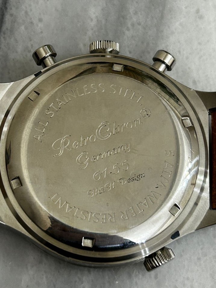 Retro Cron Germany Pilot Saat - Görsel 5