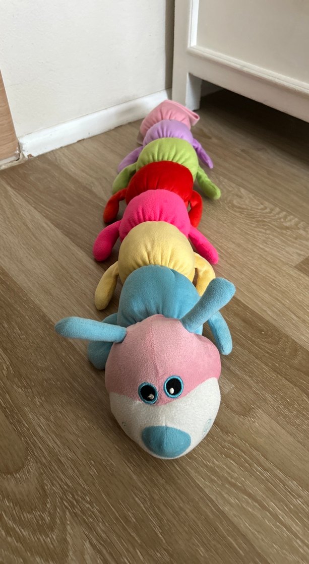 Renkli Peluş Oyuncak Tırtıl - Görsel 2