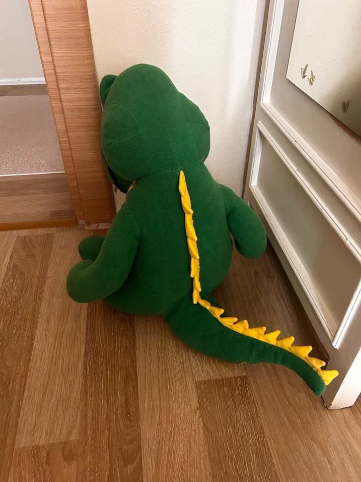 Yeşil Timsah Peluş Oyuncak - Görsel 4