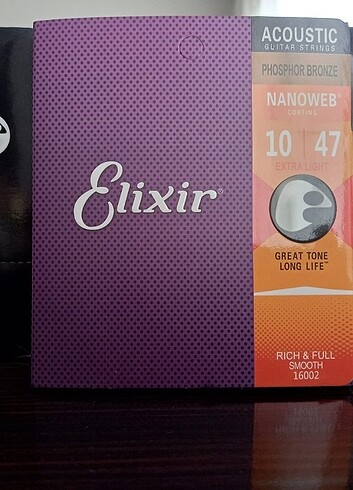 Elixir 10-47 Akustik Gitar Takım Tel