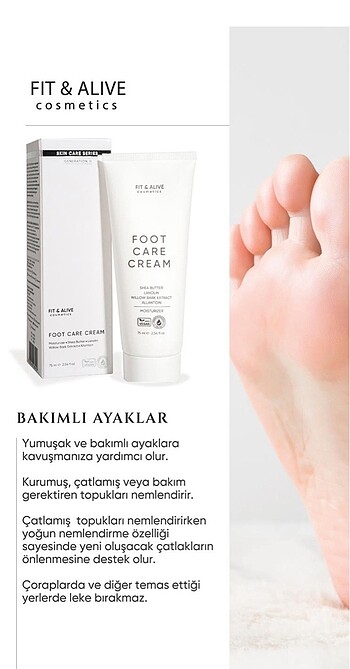 Diğer Fit & life ayak bakım kremi