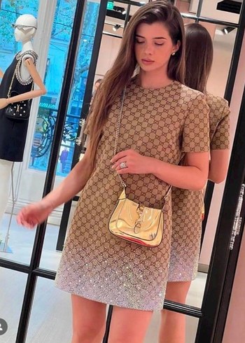 l Beden camel Renk Gucci Elbise