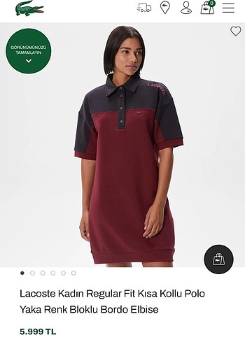Lacoste elbise