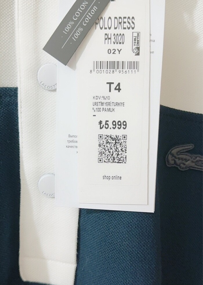 Lacoste elbise - Görsel 4