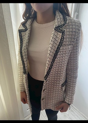 Kışlık tuvit iç astarlı blazer Ceket - Görsel 2