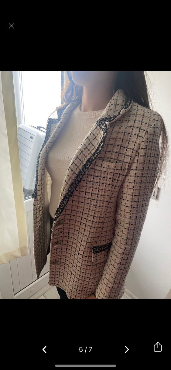 Kışlık tuvit iç astarlı blazer Ceket - Görsel 3