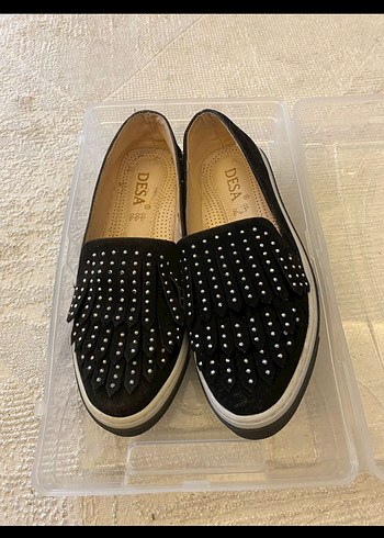 Desa taşlı süet ayakkabı - Görsel 4