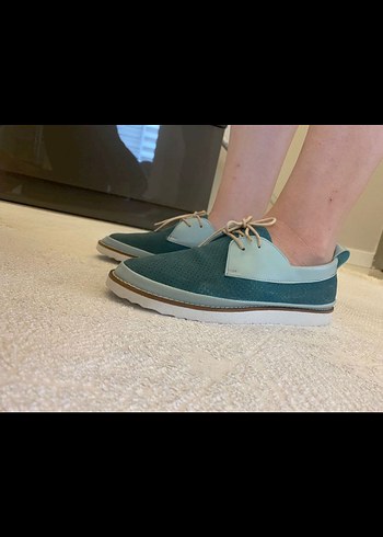 Desa marka Turkuaz Süet Kadın Ayakkabı - Görsel 2