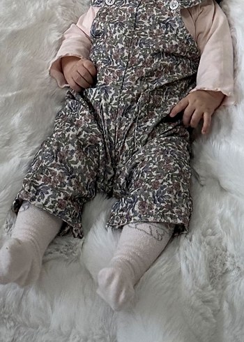 Mango kadife çiçekli tulum ve iç badi - Görsel 3