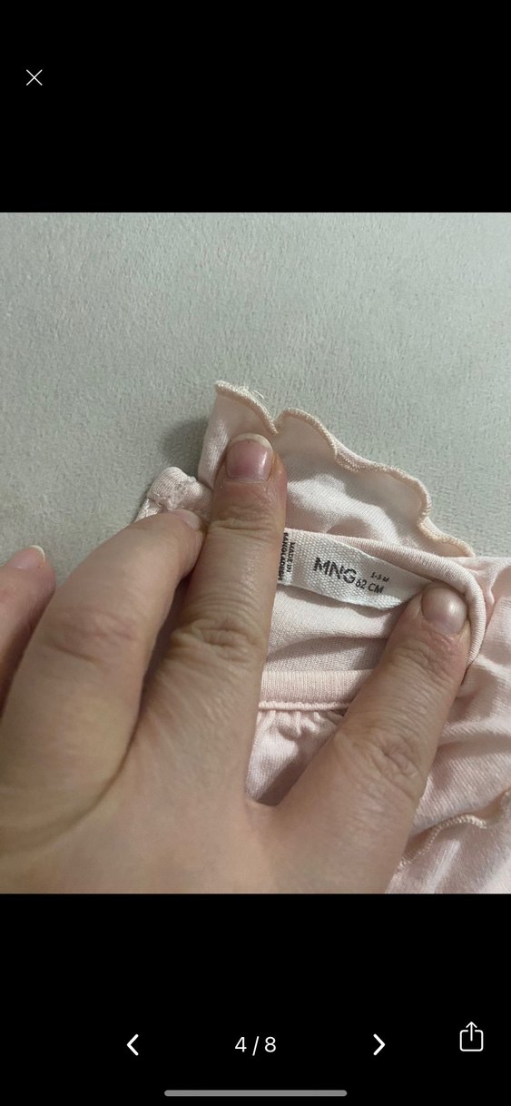 Mango kadife çiçekli tulum ve iç badi - Görsel 5