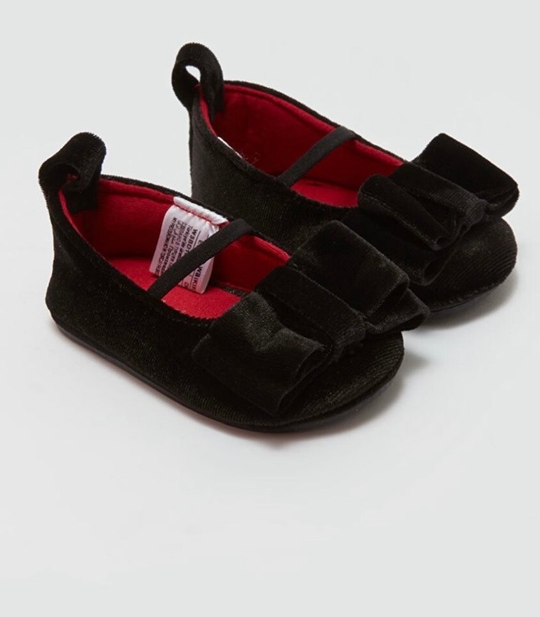 Lcw steps Siyah Fiyonklu süet 20 numara Babet - Görsel 3