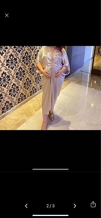 Zara Zara saten bol kesim elbise