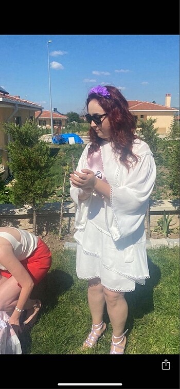 Twist Twist beyaz elbise