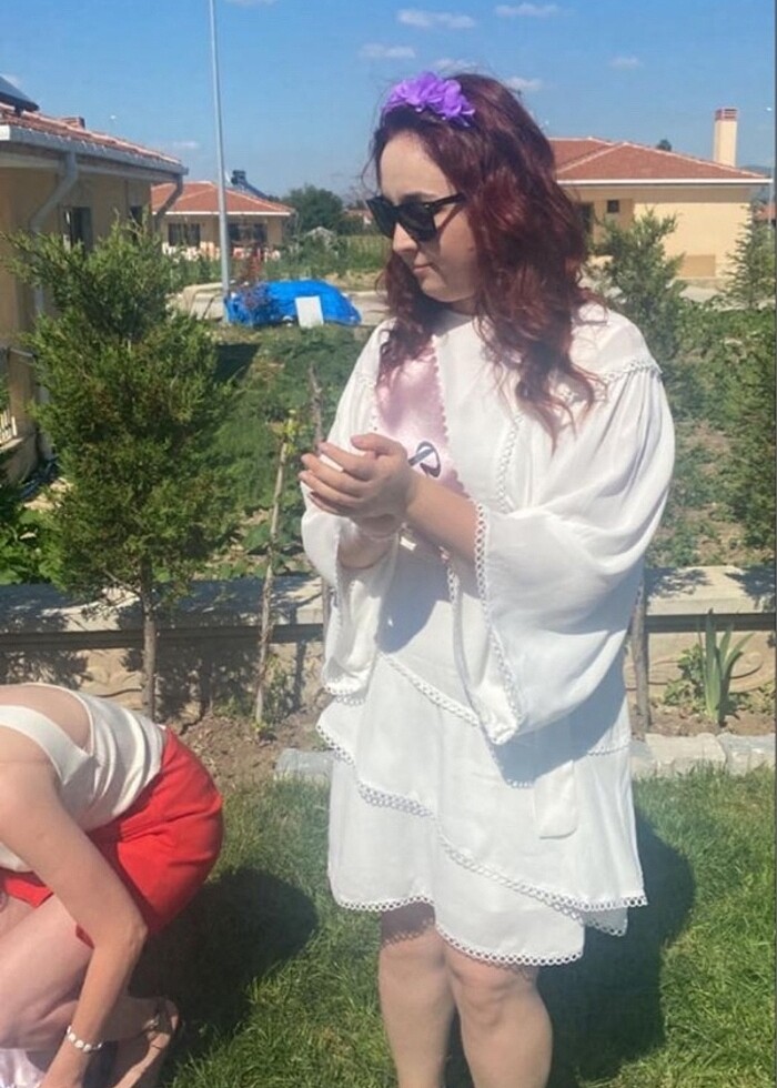 Twist beyaz elbise - Görsel 2