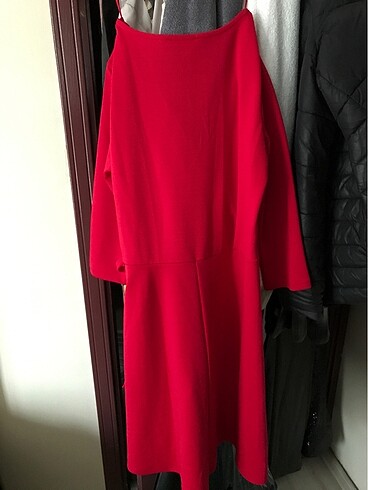 l Beden kırmızı Renk Koton elbise