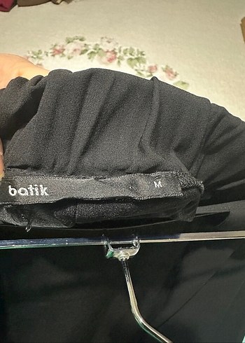 m Beden Kadın Siyah Pileli Uzun Etek