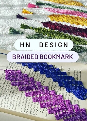 Örgü kitap ayracı 