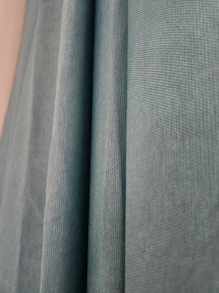 Modern Klasik turkuaz fon Perde - Görsel 3