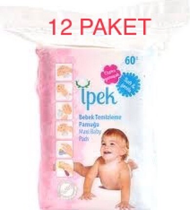 12 Paket İpek Temizleme Pamuğu