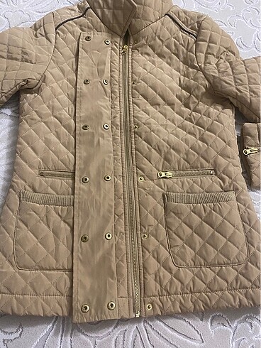 36 Beden camel Renk Koton mont 36