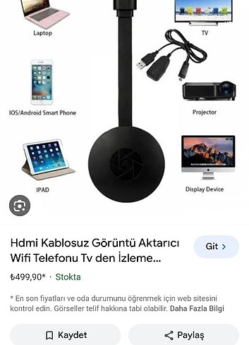 Televizyonu internete bağlama aparatı 