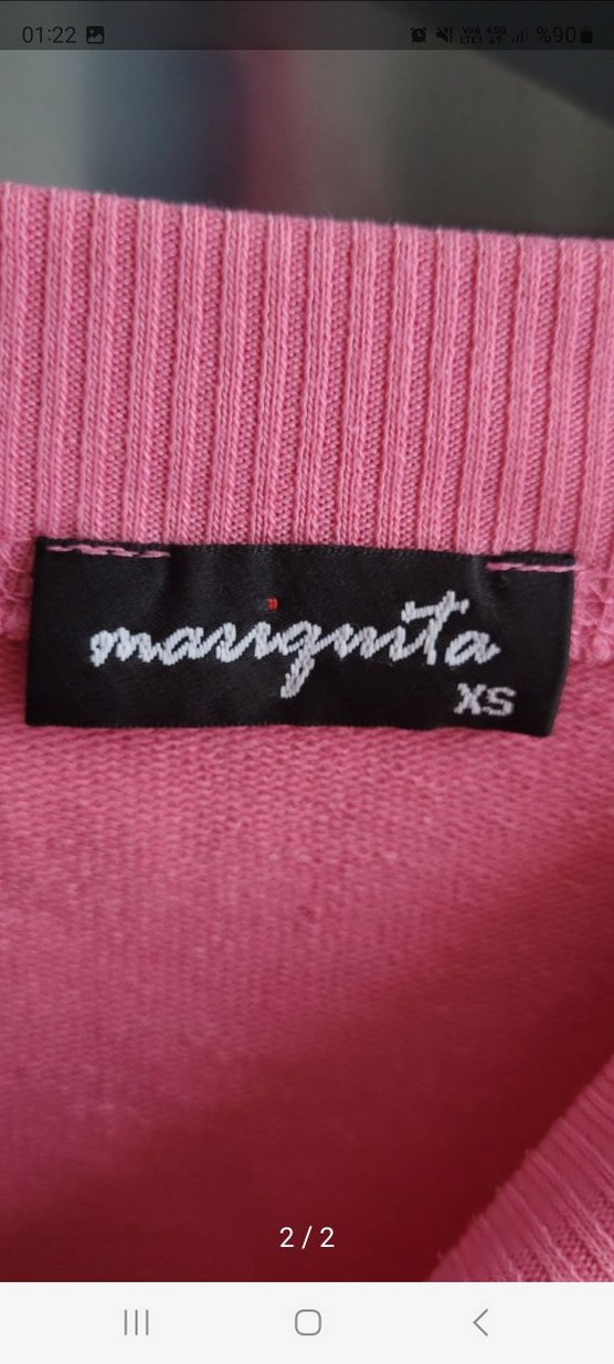 Pembe Oversize Kadın Sweatshirt - Görsel 2