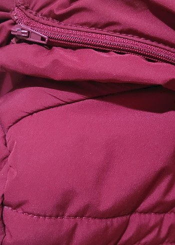 Kadın Bordo Kürklü Kışlık Mont - Görsel 4