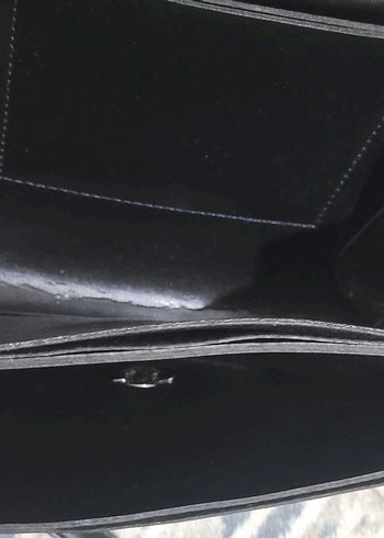 Siyah Deri Kadın Çanta - Görsel 3