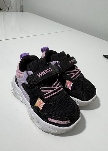 Kız Çocuk Işıklı Mor Spor Ayakkabı - Görsel 2