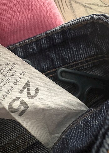 Lacivert Yüksek Bel Bol Kesim Kadın Jean - Görsel 4