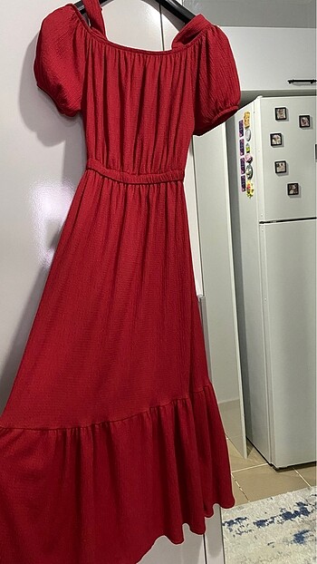 s Beden Kırmızı elbise
