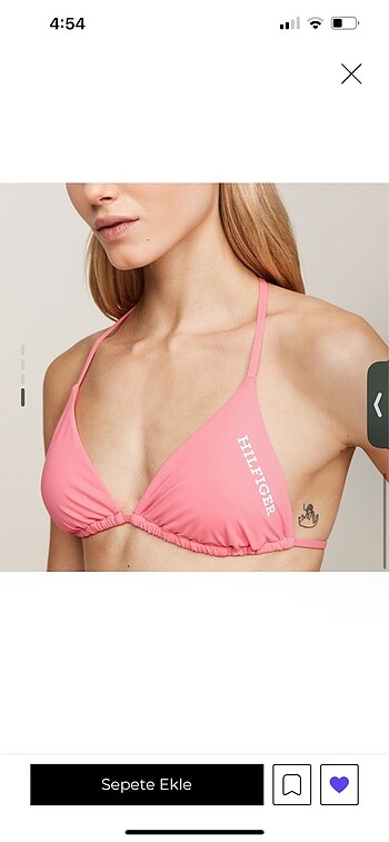Tommy Hilfiger tommy hilfiger bikini üstü pembe