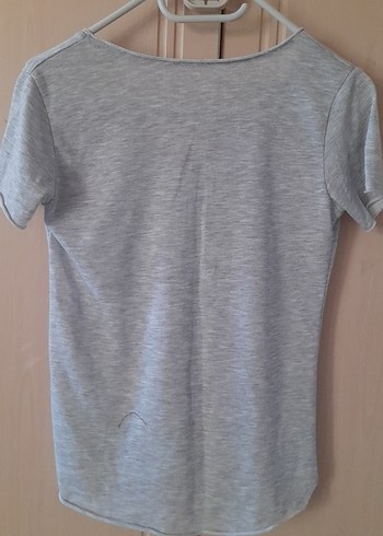 Gri Baskılı Hamile Tişörtü - Görsel 3