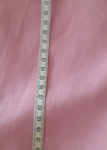 Pembe Rahat Kesim Kadın Kumaş Pantolon ikli takim - Görsel 8