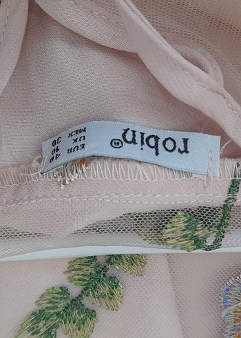 Pudra Pembe Straplez Mini Elbise - Görsel 4