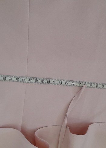 Pudra Pembe Straplez Mini Elbise - Görsel 2