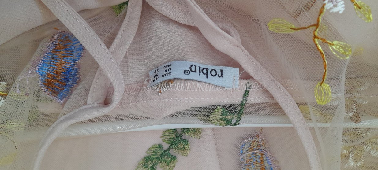 Pudra Pembe Straplez Mini Elbise - Görsel 4