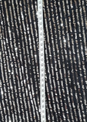 Gri Çizgili Uzun Abiye Elbise - Görsel 4