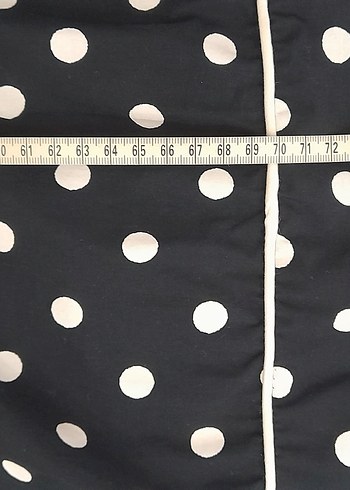 Siyah Puantiyeli Straplez Midi Elbise - Görsel 4