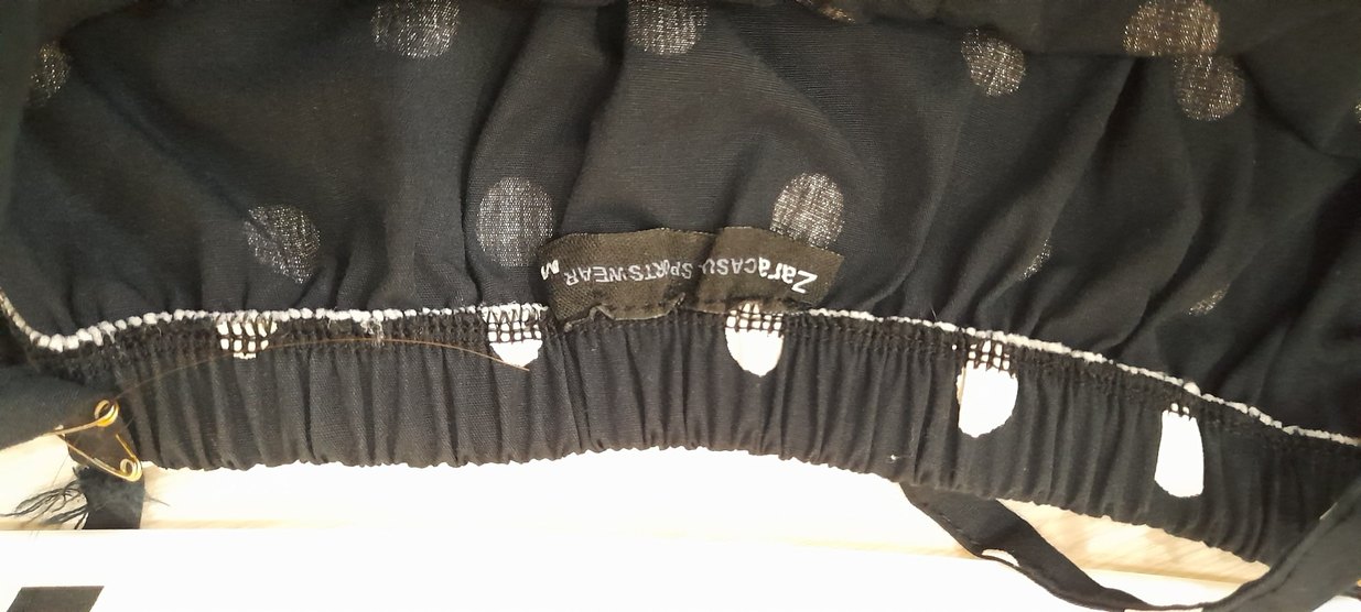 Siyah Puantiyeli Straplez Midi Elbise - Görsel 2