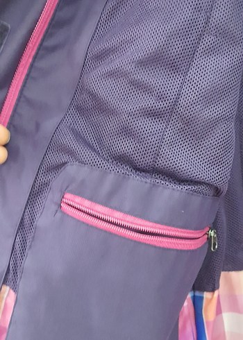 Mor Fermuarlı Kadın Ceket - Görsel 2