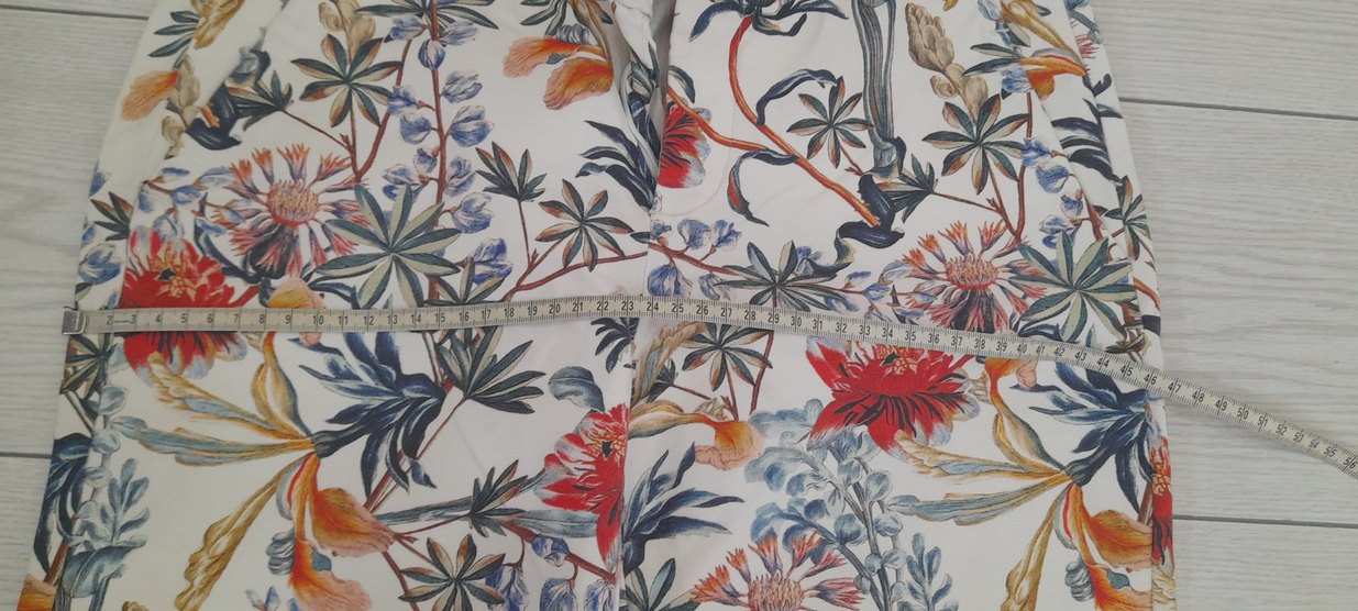 Çiçek Desenli Çok Renkli pantolon - Görsel 5