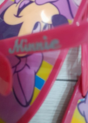 Pembe Minnie Mouse Kız Terlikleri - Görsel 3