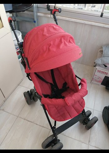 Kırmızı Bebek Arabası - Görsel 4