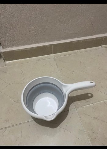 Katlanabilir Beyaz ve Gri Plastik bebek küveti seti Seti - Görsel 6