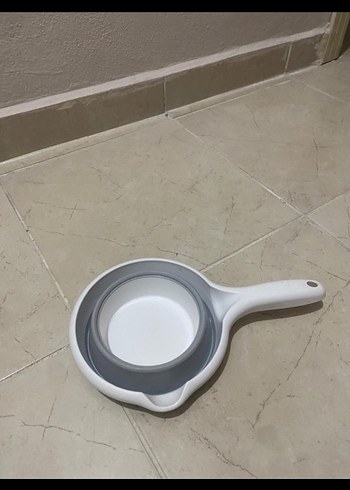 Katlanabilir Beyaz ve Gri Plastik bebek küveti seti Seti - Görsel 7