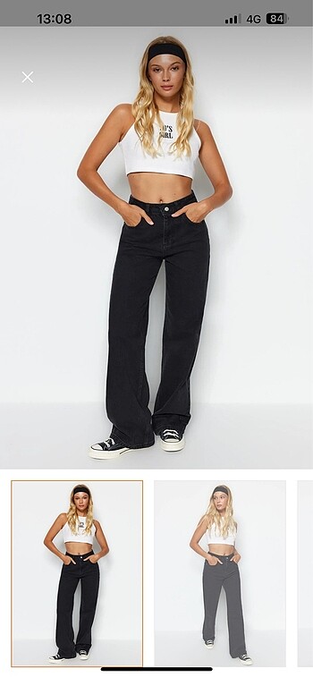 siyah yüksek bel jeans