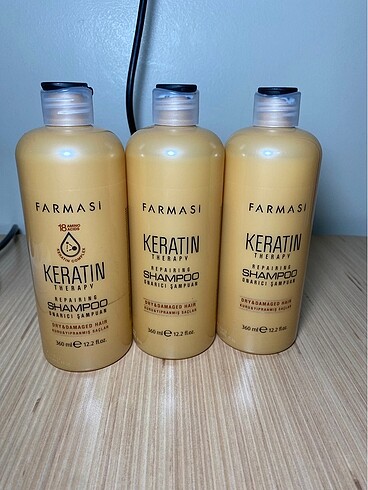 Keratinli saç güçlendirici yumuşatan şampuan